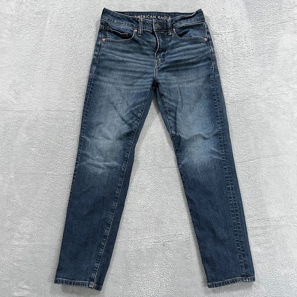 American Eagle Jeans‎ Mens 28x28* Blue Athletic Fit Airflex Stretch Denim